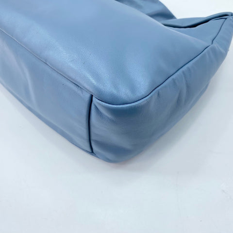 PRADA Vitello Bobo Bag Shoulder Bag leather blue WS32464