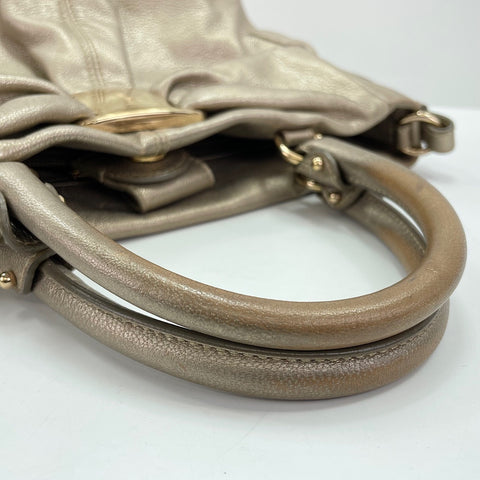 Salvatore Ferragamo Vara Ribbon 2-Way Handbag Handbag leather gold WS32469