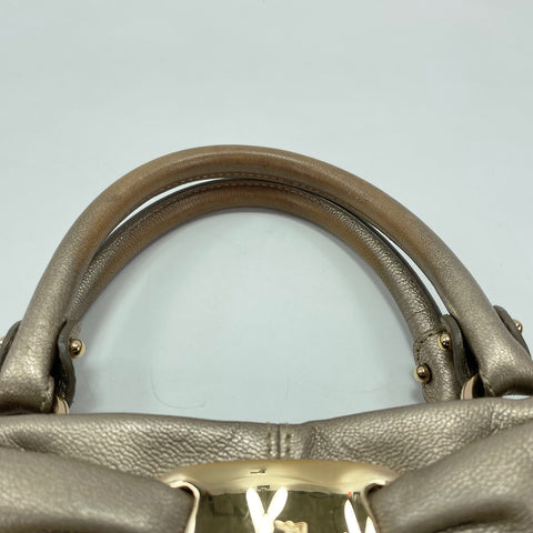Salvatore Ferragamo Vara Ribbon 2-Way Handbag Handbag leather gold WS32469