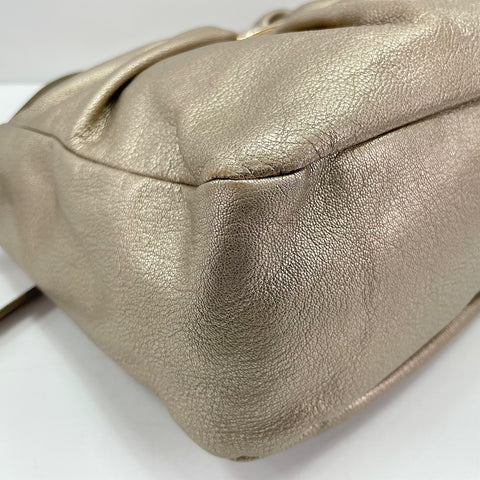 Salvatore Ferragamo Vara Ribbon 2-Way Handbag Handbag leather gold WS32469