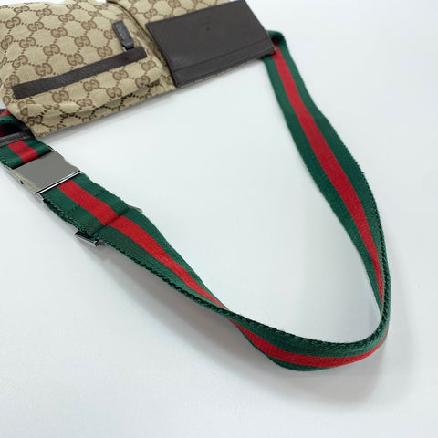 GUCCI Sherry line Waist bag beige WS32471