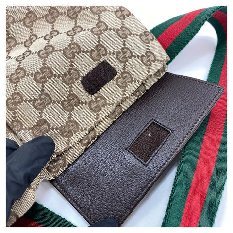 GUCCI Sherry line Waist bag beige WS32471