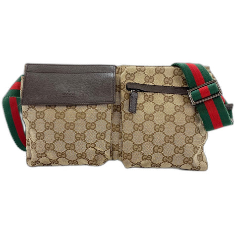 GUCCI Sherry line Waist bag beige WS32471