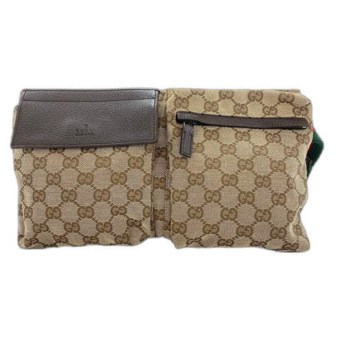 GUCCI Sherry line Waist bag beige WS32471
