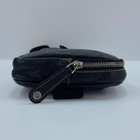GUCCI Waist bag leather black WS32475