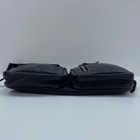 GUCCI Waist bag leather black WS32475