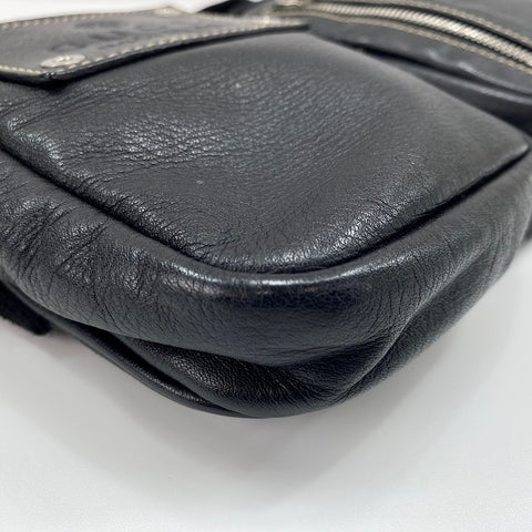GUCCI Waist bag leather black WS32475