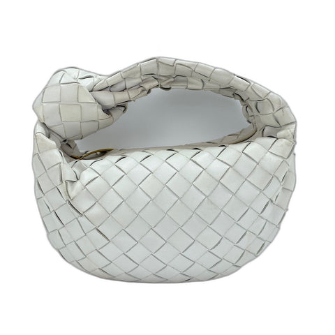 BOTTEGAVENETA INTRECCIATO Mini Jodie Handbag leather white WS32481