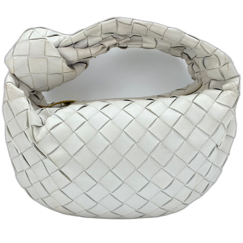 BOTTEGAVENETA INTRECCIATO Mini Jodie Handbag leather white WS32481