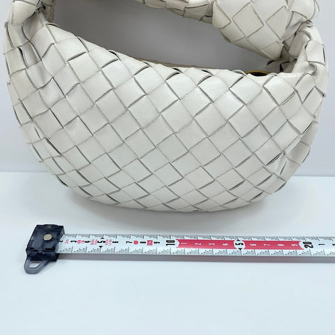 BOTTEGAVENETA INTRECCIATO Mini Jodie Handbag leather white WS32481