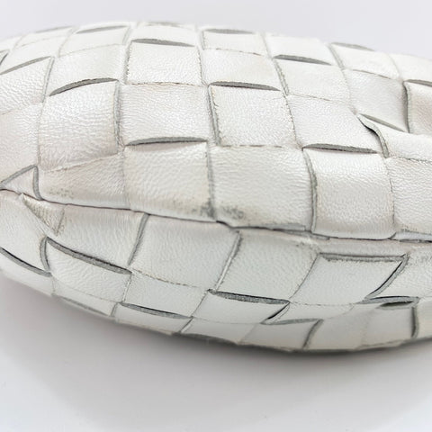BOTTEGAVENETA INTRECCIATO Mini Jodie Handbag leather white WS32481