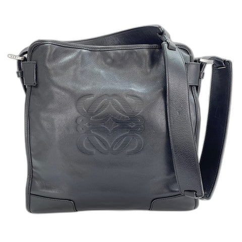 LOEWE anagram Shoulder Bag leather black WS32483