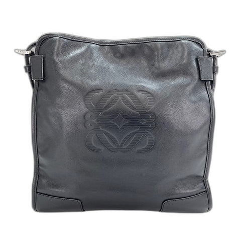 LOEWE anagram Shoulder Bag leather black WS32483