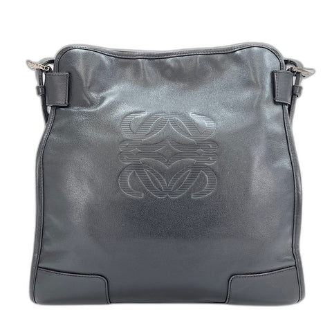 LOEWE anagram Shoulder Bag leather black WS32483