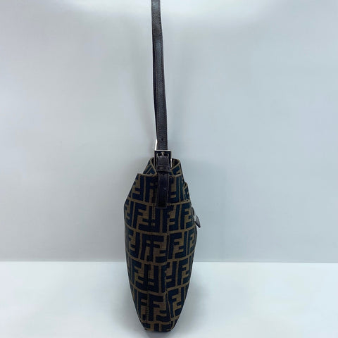 FENDI Zucca Shoulder Bag canvas Brown WS32484