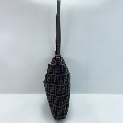 FENDI Zucca Shoulder Bag canvas Brown WS32484