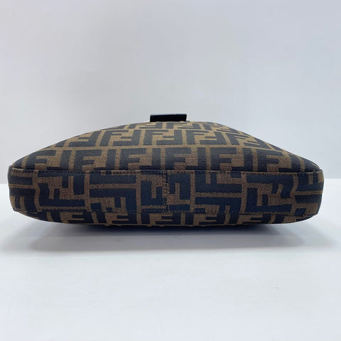 FENDI Zucca Shoulder Bag canvas Brown WS32484