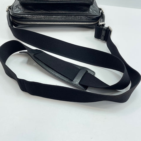 GUCCI Interlocking G Shoulder Bag leather black WS32487