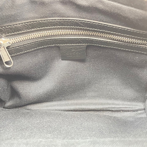GUCCI Interlocking G Shoulder Bag leather black WS32487