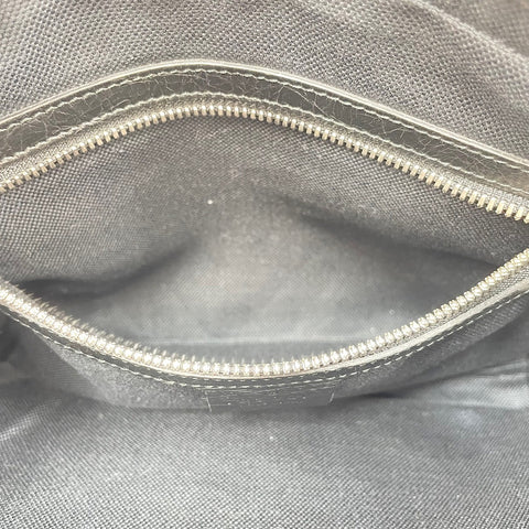 GUCCI Interlocking G Shoulder Bag leather black WS32487
