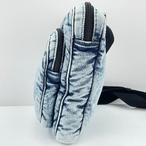 BALENCIAGA Explorer Shoulder Bag denim blue WS32489