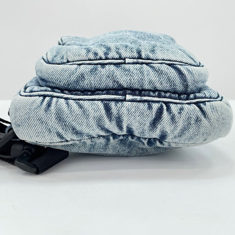 BALENCIAGA Explorer Shoulder Bag denim blue WS32489