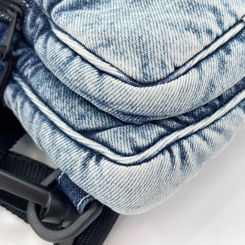 BALENCIAGA Explorer Shoulder Bag denim blue WS32489