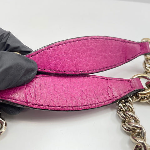 GUCCI Soho Shoulder Bag leather pink WS32491