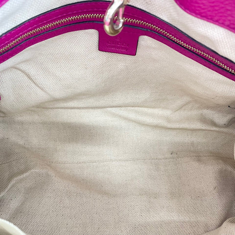 GUCCI Soho Shoulder Bag leather pink WS32491