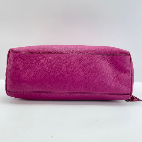 GUCCI Soho Shoulder Bag leather pink WS32491