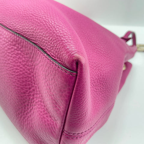 GUCCI Soho Shoulder Bag leather pink WS32491