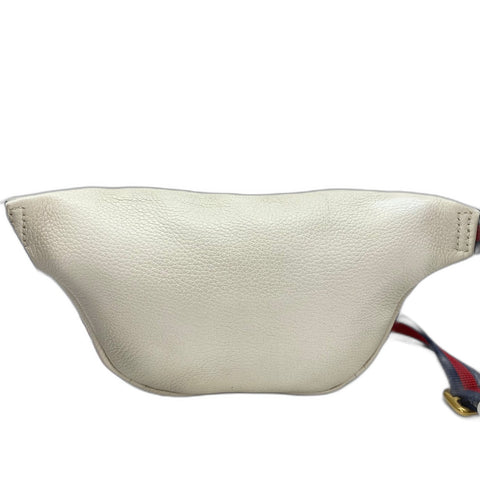 GUCCI body bag leather white WS32493
