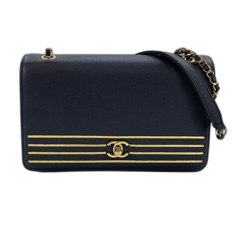 CHANEL Captain 2019 Cruise Collection Shoulder Bag black WS32494