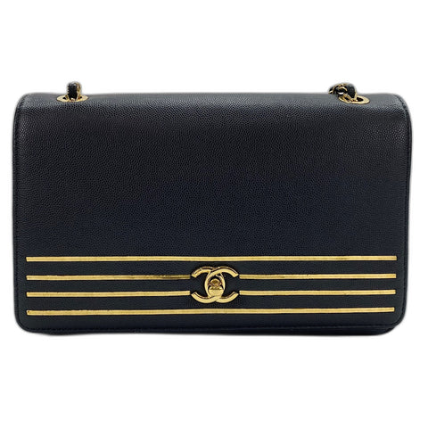 CHANEL Captain 2019 Cruise Collection Shoulder Bag black WS32494