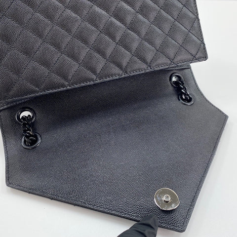 YVES SAINT LAURENT Envelope medium Shoulder Bag leather black WS32495