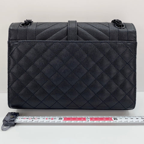 YVES SAINT LAURENT Envelope medium Shoulder Bag leather black WS32495