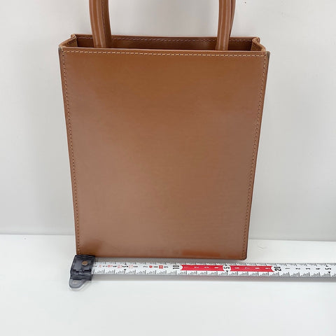 LOEWE Standard A5 Tote 2WAY Handbag leather Brown WS32497