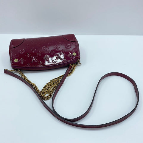 LOUIS VUITTON Santa Monica Clutch Shoulder Bag wine-red WS32499