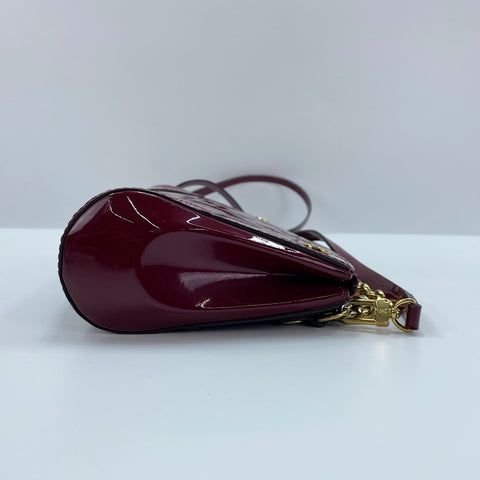 LOUIS VUITTON Santa Monica Clutch Shoulder Bag wine-red WS32499
