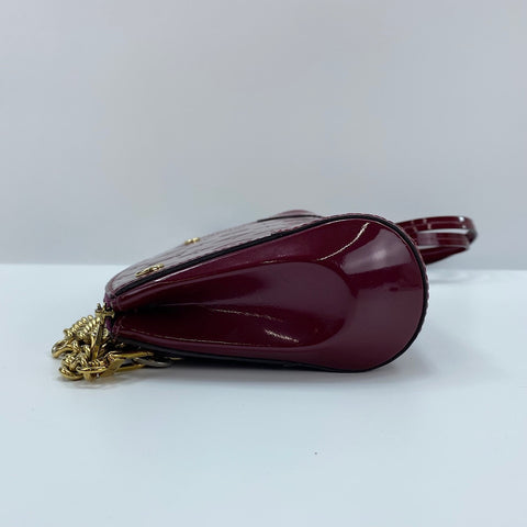 LOUIS VUITTON Santa Monica Clutch Shoulder Bag wine-red WS32499