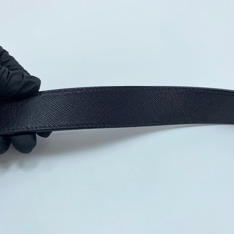 PRADA Shoulder Bag leather black WS32500