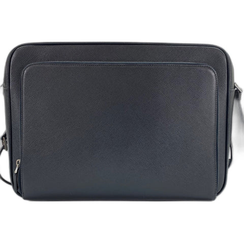 PRADA Shoulder Bag leather black WS32500