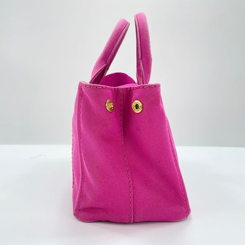 PRADA Canapa 2WAY Handbag canvas pink WS32501
