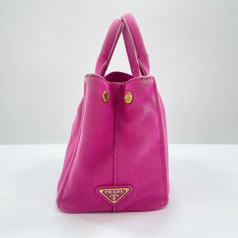 PRADA Canapa 2WAY Handbag canvas pink WS32501
