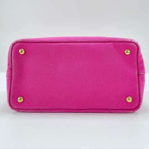 PRADA Canapa 2WAY Handbag canvas pink WS32501