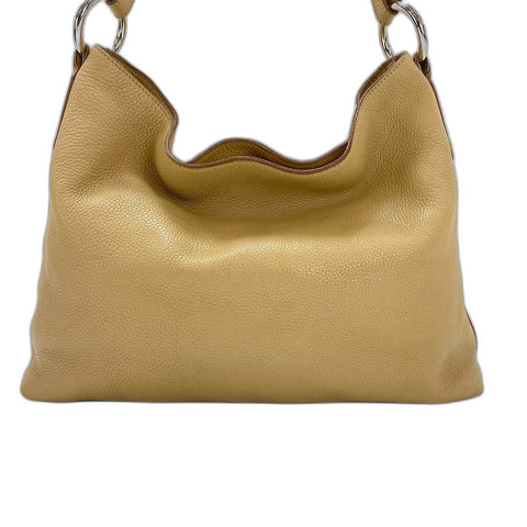 PRADA Shoulder Bag leather beige WS32502