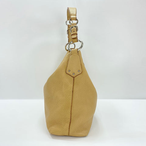 PRADA Shoulder Bag leather beige WS32502