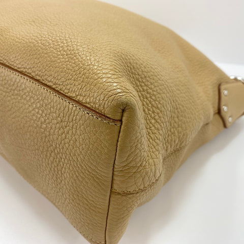 PRADA Shoulder Bag leather beige WS32502
