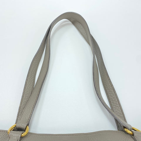 PRADA Vitterodino Tote Bag leather gray WS32503