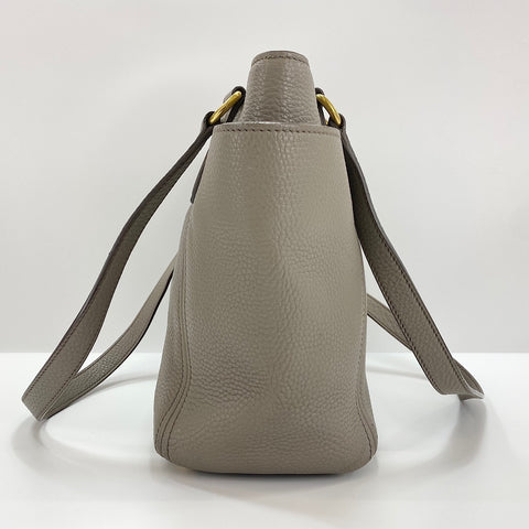 PRADA Vitterodino Tote Bag leather gray WS32503